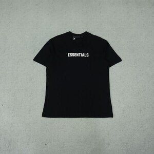 Fear of God Essentials Black Simple Short Sleeve T Shirt